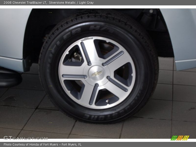 Silverstone Metallic / Light Gray 2008 Chevrolet TrailBlazer LT