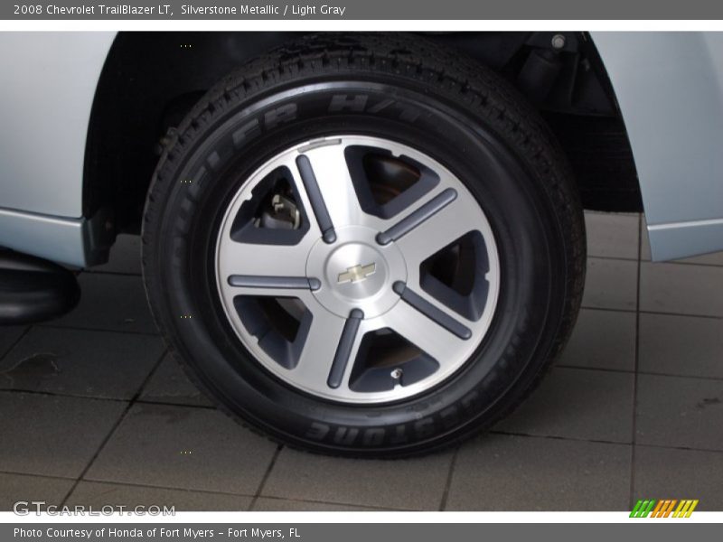Silverstone Metallic / Light Gray 2008 Chevrolet TrailBlazer LT