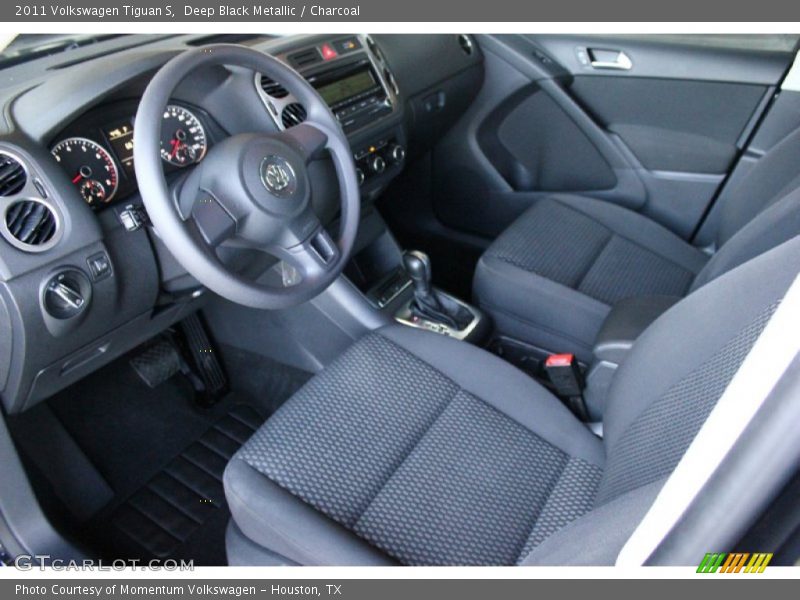 Deep Black Metallic / Charcoal 2011 Volkswagen Tiguan S