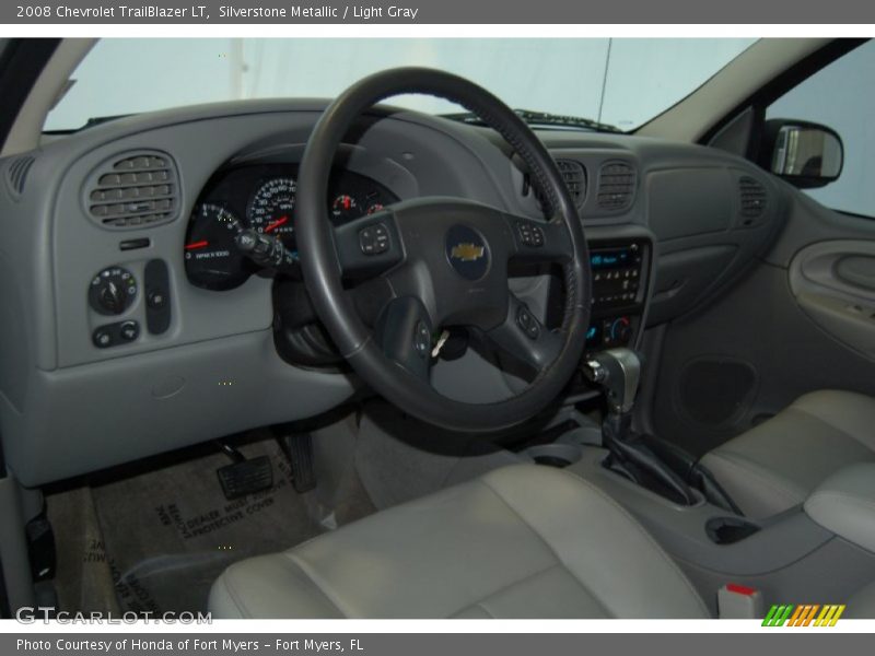Silverstone Metallic / Light Gray 2008 Chevrolet TrailBlazer LT