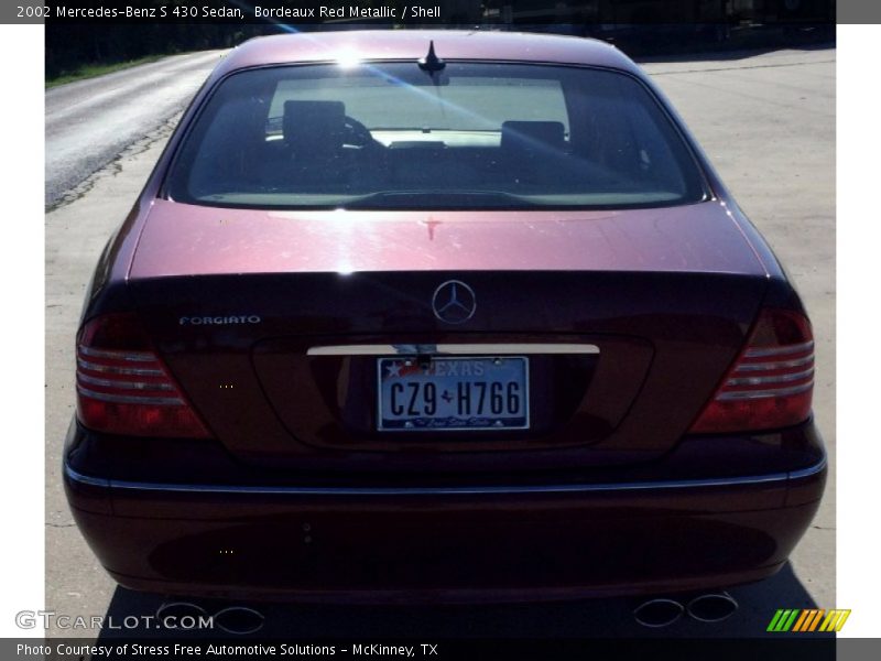 Bordeaux Red Metallic / Shell 2002 Mercedes-Benz S 430 Sedan