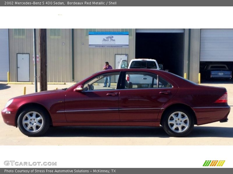 Bordeaux Red Metallic / Shell 2002 Mercedes-Benz S 430 Sedan