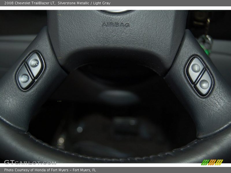 Silverstone Metallic / Light Gray 2008 Chevrolet TrailBlazer LT