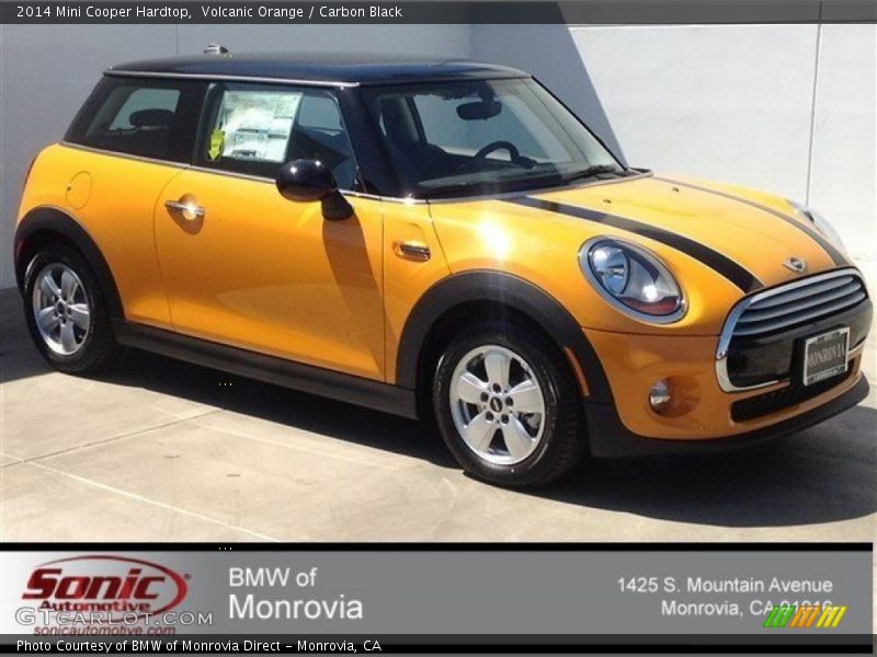 Volcanic Orange / Carbon Black 2014 Mini Cooper Hardtop
