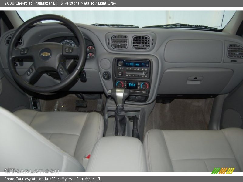 Silverstone Metallic / Light Gray 2008 Chevrolet TrailBlazer LT