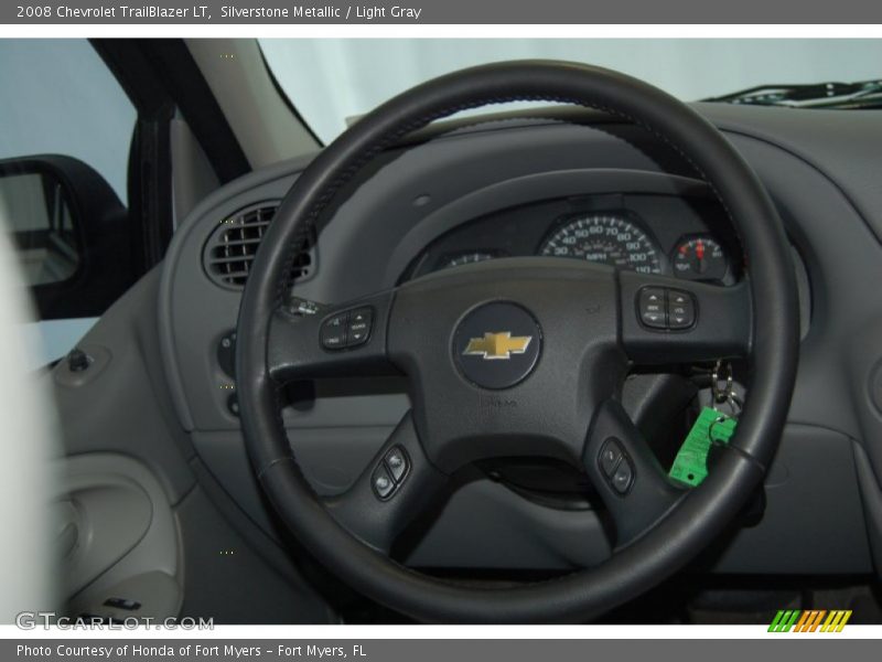 Silverstone Metallic / Light Gray 2008 Chevrolet TrailBlazer LT