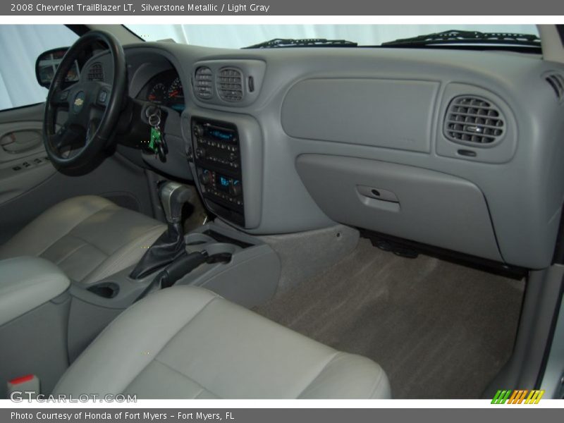 Silverstone Metallic / Light Gray 2008 Chevrolet TrailBlazer LT