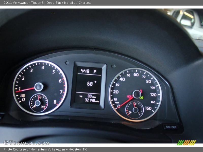 Deep Black Metallic / Charcoal 2011 Volkswagen Tiguan S