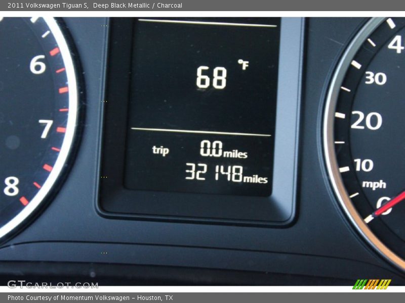 Deep Black Metallic / Charcoal 2011 Volkswagen Tiguan S