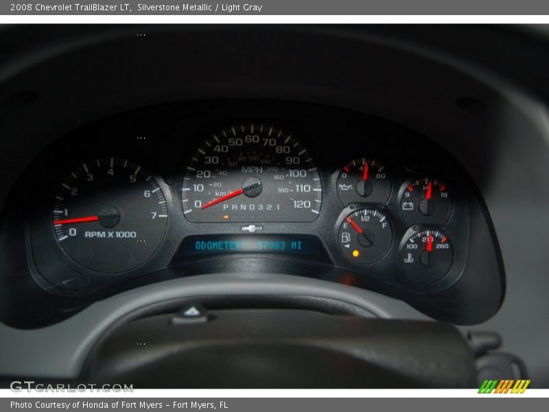 Silverstone Metallic / Light Gray 2008 Chevrolet TrailBlazer LT