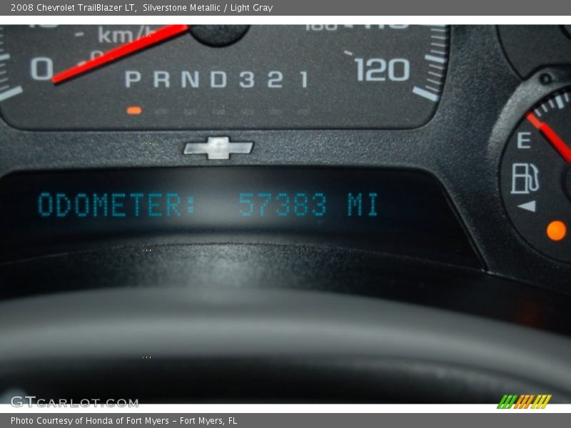 Silverstone Metallic / Light Gray 2008 Chevrolet TrailBlazer LT