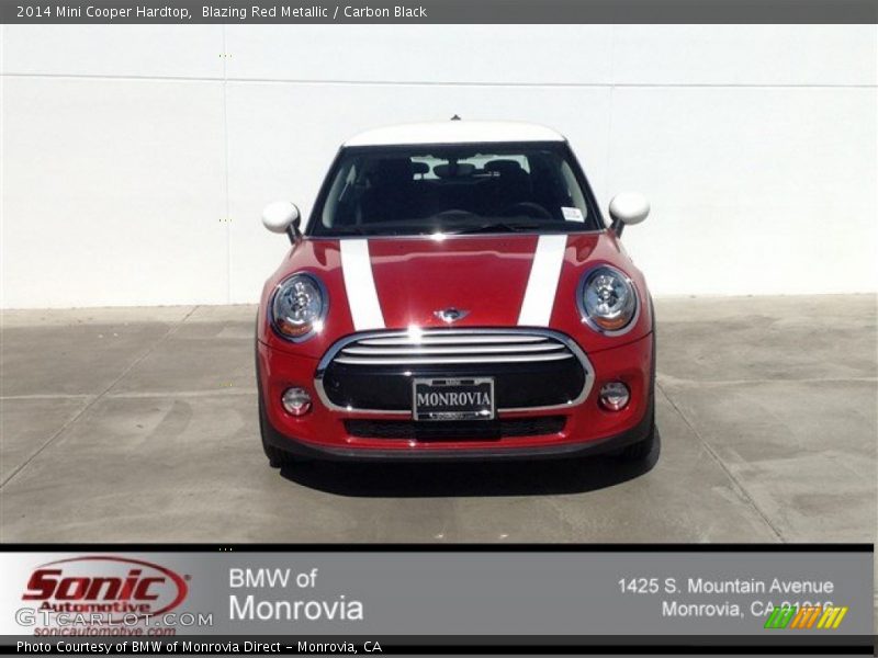 Blazing Red Metallic / Carbon Black 2014 Mini Cooper Hardtop