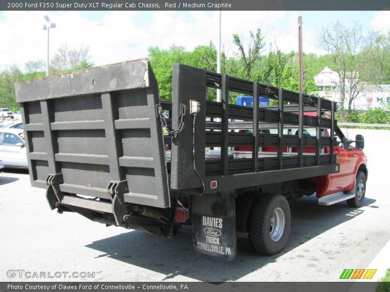 Red / Medium Graphite 2000 Ford F350 Super Duty XLT Regular Cab Chassis