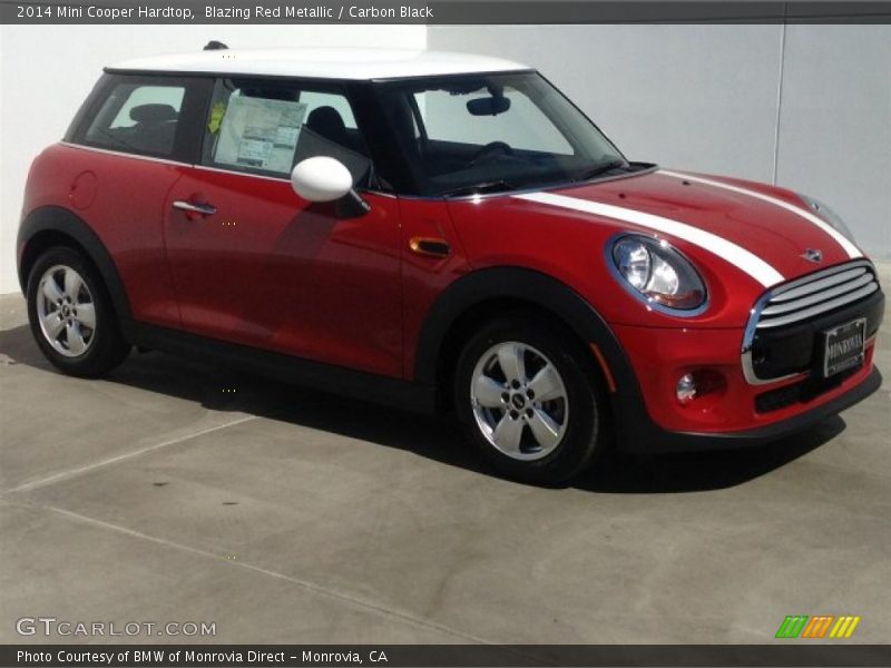 Blazing Red Metallic / Carbon Black 2014 Mini Cooper Hardtop