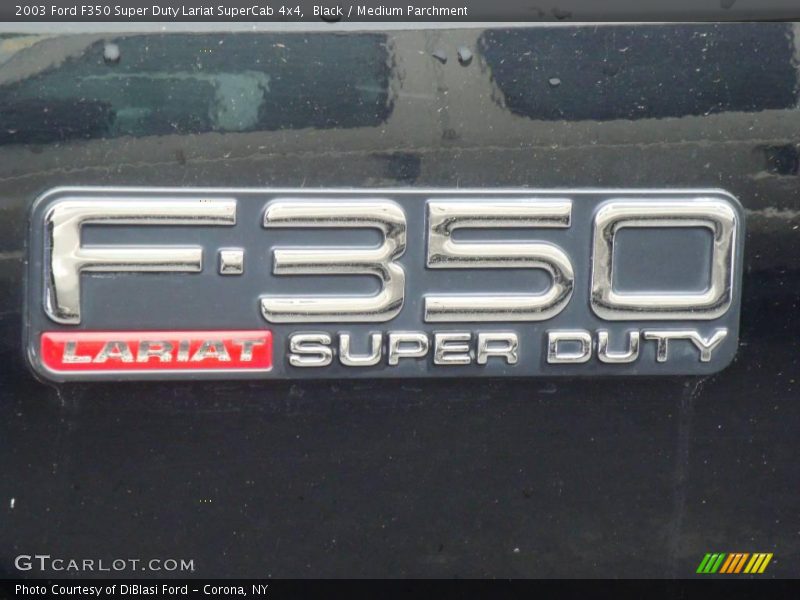 Black / Medium Parchment 2003 Ford F350 Super Duty Lariat SuperCab 4x4