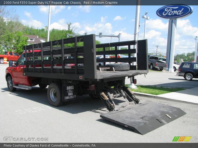 Red / Medium Graphite 2000 Ford F350 Super Duty XLT Regular Cab Chassis