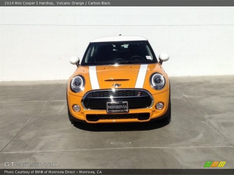 Volcanic Orange / Carbon Black 2014 Mini Cooper S Hardtop