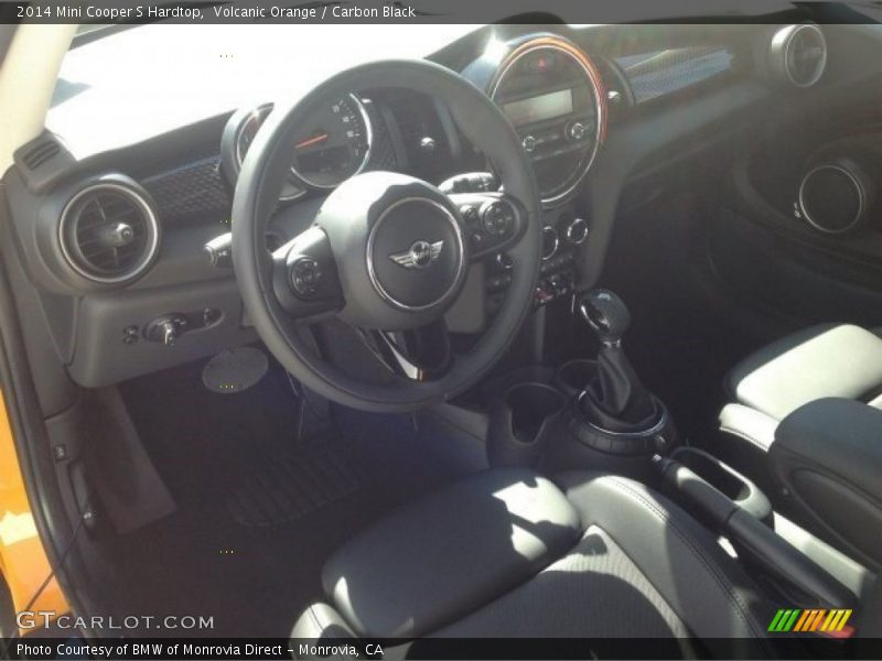 Volcanic Orange / Carbon Black 2014 Mini Cooper S Hardtop