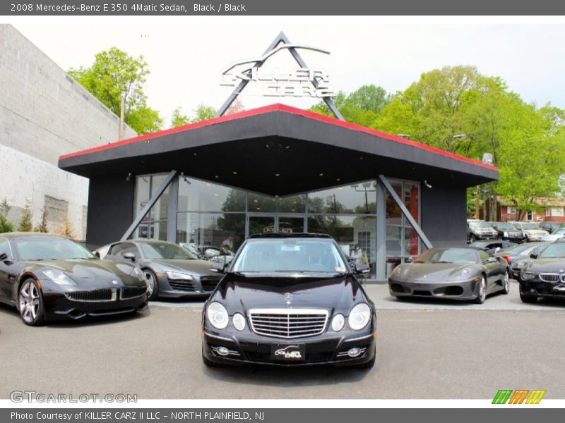 Black / Black 2008 Mercedes-Benz E 350 4Matic Sedan