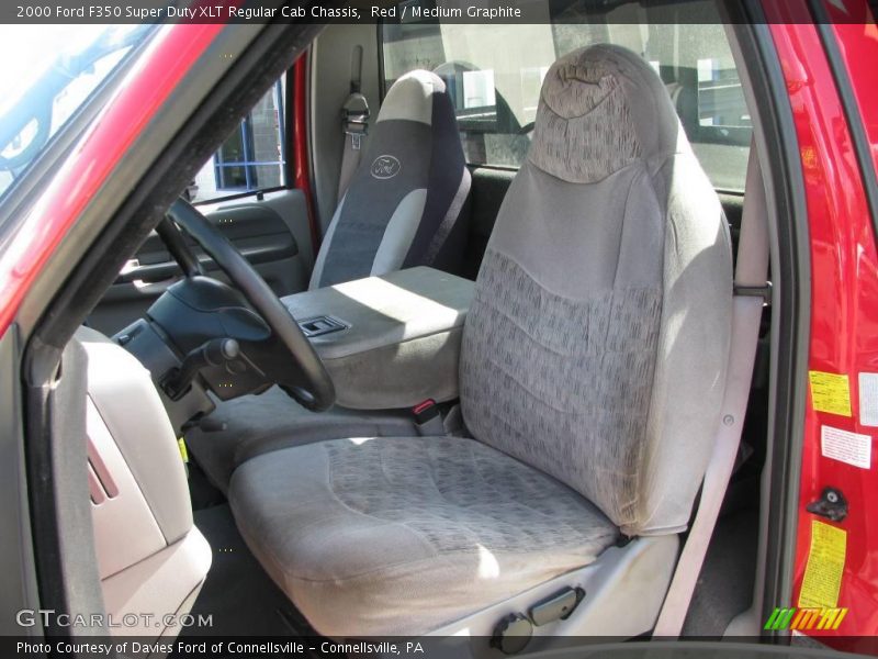 Red / Medium Graphite 2000 Ford F350 Super Duty XLT Regular Cab Chassis