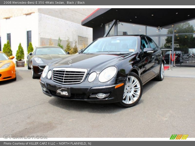 Black / Black 2008 Mercedes-Benz E 350 4Matic Sedan