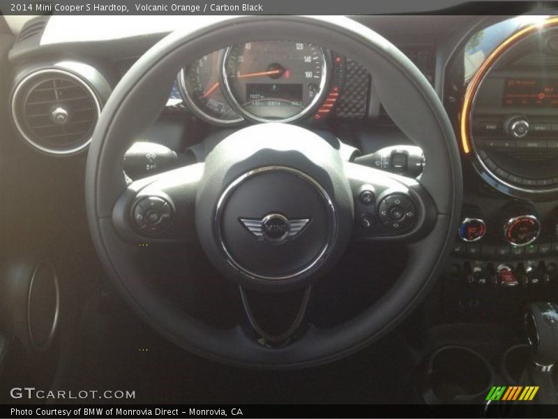 Volcanic Orange / Carbon Black 2014 Mini Cooper S Hardtop