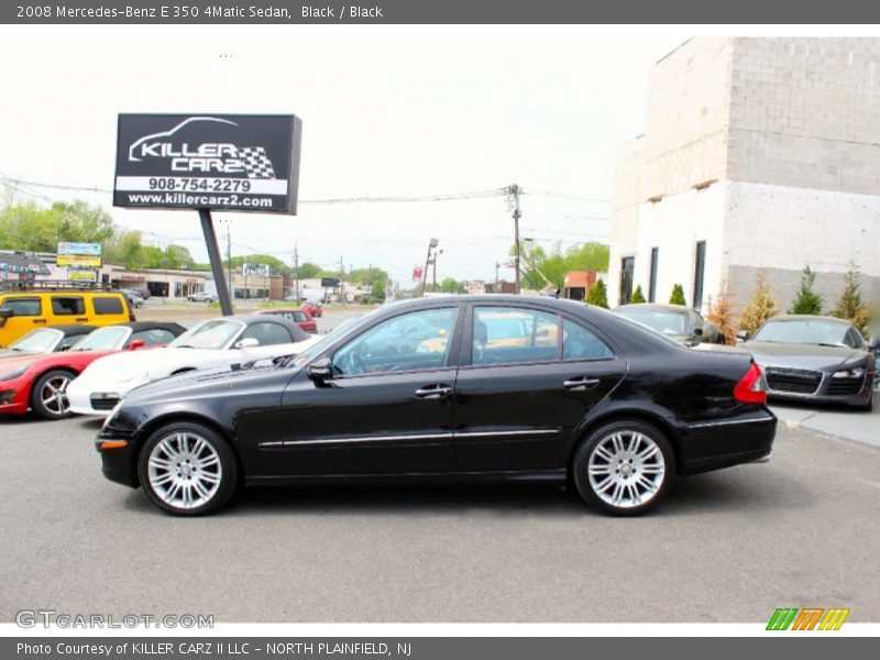 Black / Black 2008 Mercedes-Benz E 350 4Matic Sedan