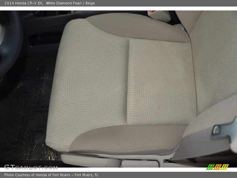 White Diamond Pearl / Beige 2014 Honda CR-V EX