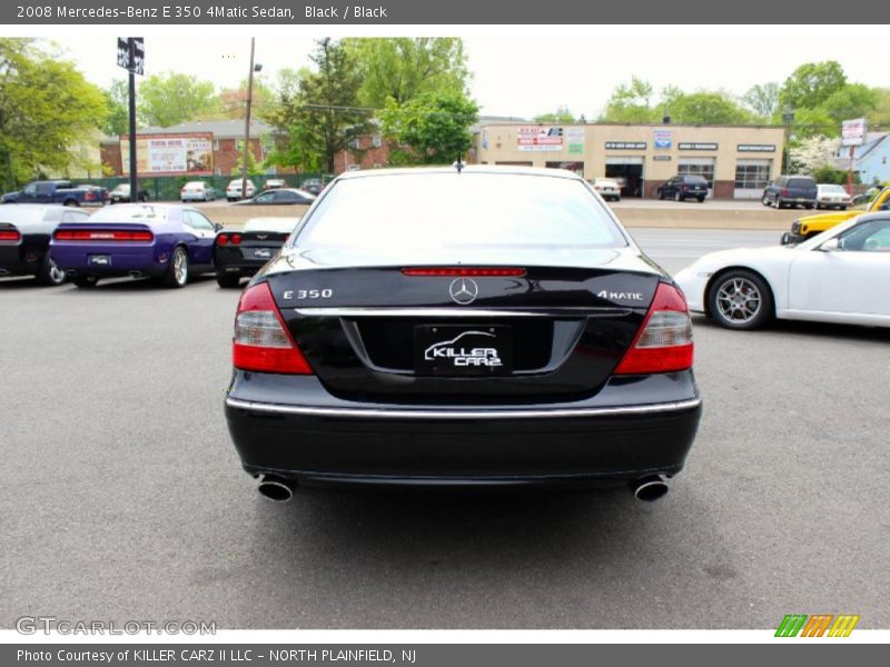 Black / Black 2008 Mercedes-Benz E 350 4Matic Sedan