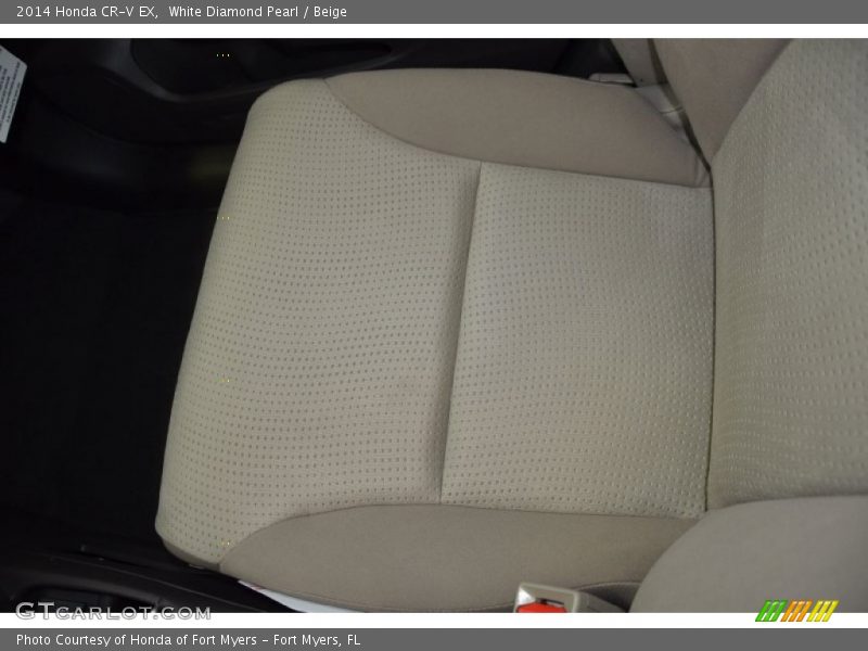 White Diamond Pearl / Beige 2014 Honda CR-V EX
