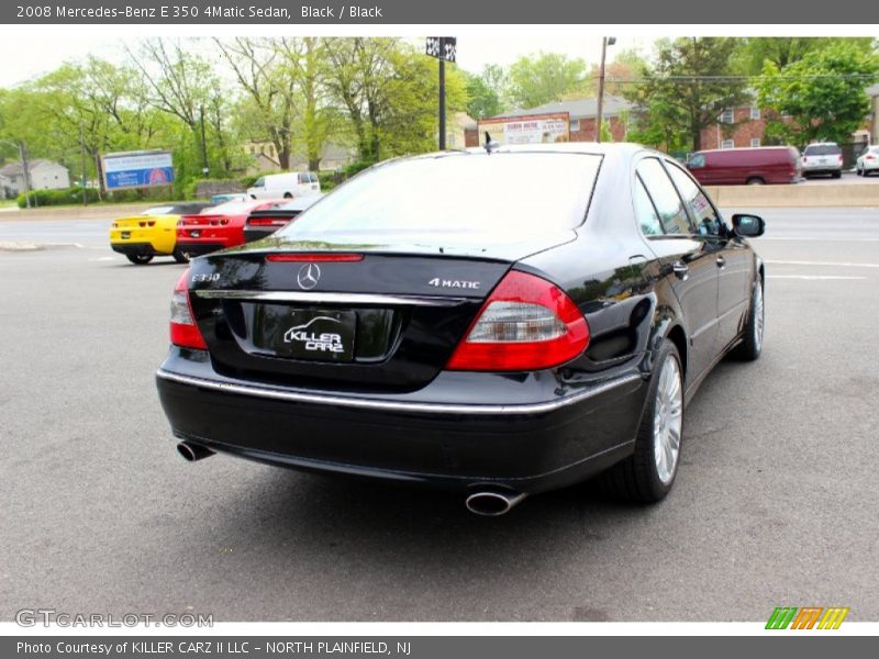 Black / Black 2008 Mercedes-Benz E 350 4Matic Sedan
