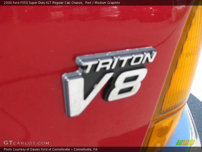 Red / Medium Graphite 2000 Ford F350 Super Duty XLT Regular Cab Chassis