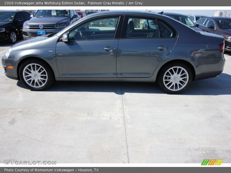 Platinum Gray Metallic / Art Grey 2009 Volkswagen Jetta Wolfsburg Edition Sedan