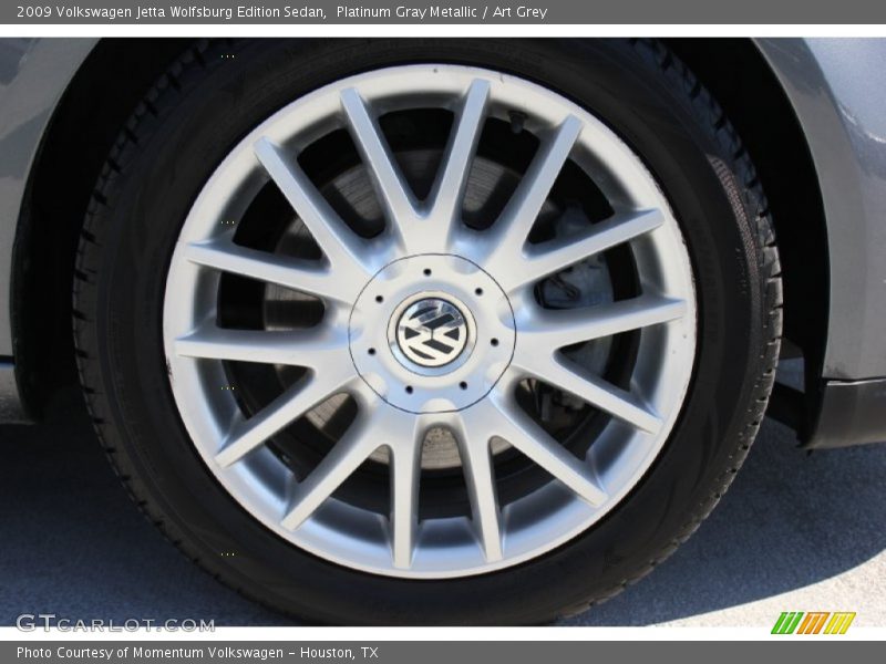 Platinum Gray Metallic / Art Grey 2009 Volkswagen Jetta Wolfsburg Edition Sedan