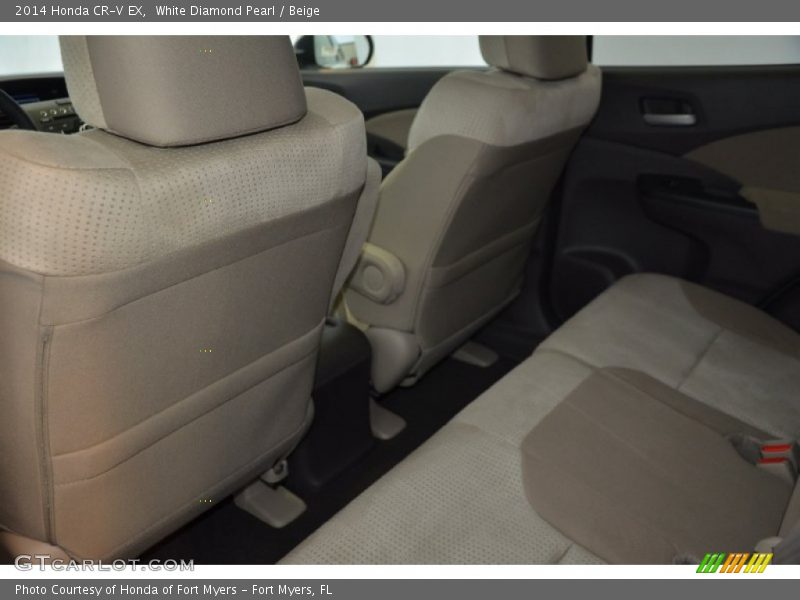 White Diamond Pearl / Beige 2014 Honda CR-V EX