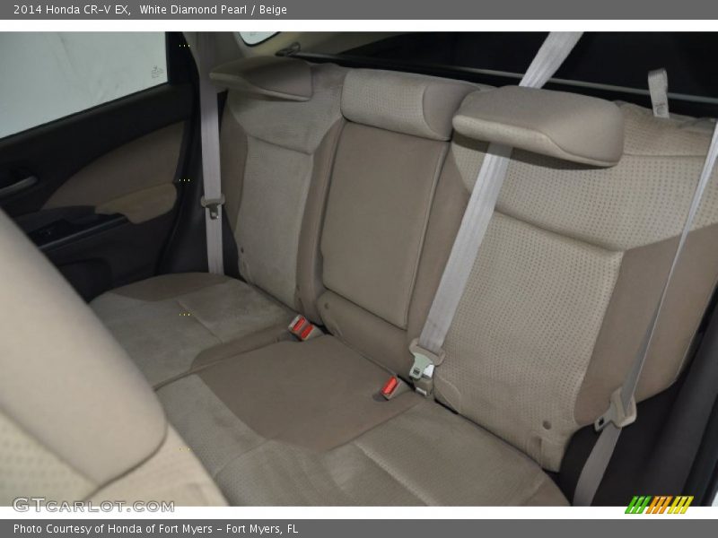 White Diamond Pearl / Beige 2014 Honda CR-V EX