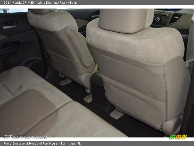 White Diamond Pearl / Beige 2014 Honda CR-V EX