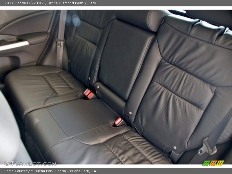 White Diamond Pearl / Black 2014 Honda CR-V EX-L