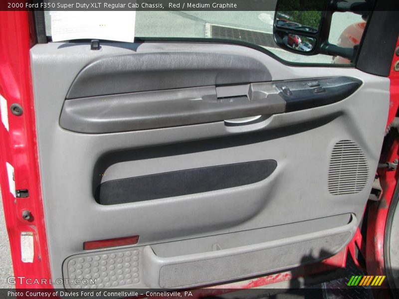 Red / Medium Graphite 2000 Ford F350 Super Duty XLT Regular Cab Chassis