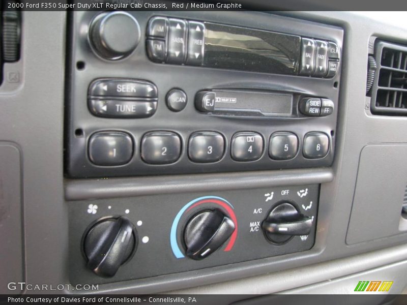 Red / Medium Graphite 2000 Ford F350 Super Duty XLT Regular Cab Chassis