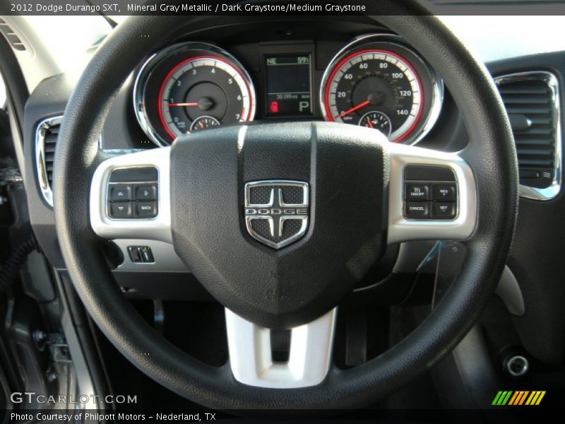 Mineral Gray Metallic / Dark Graystone/Medium Graystone 2012 Dodge Durango SXT