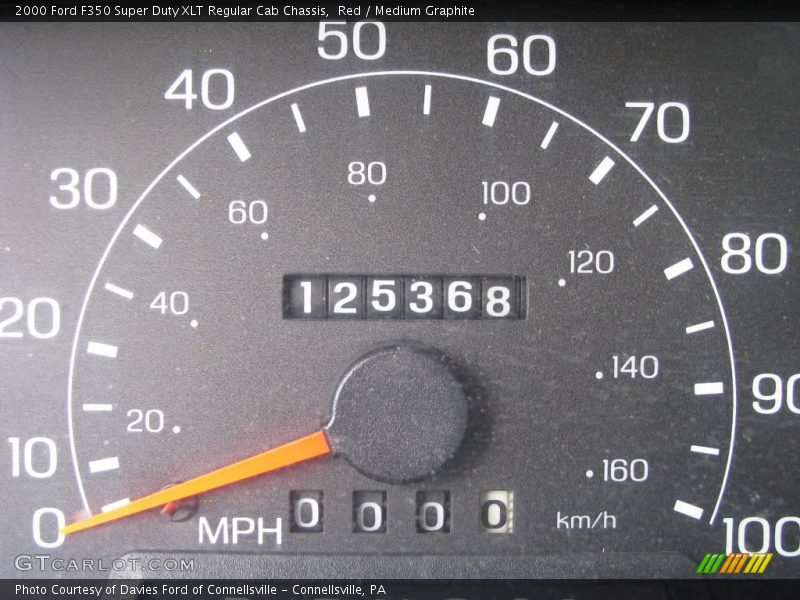 Red / Medium Graphite 2000 Ford F350 Super Duty XLT Regular Cab Chassis