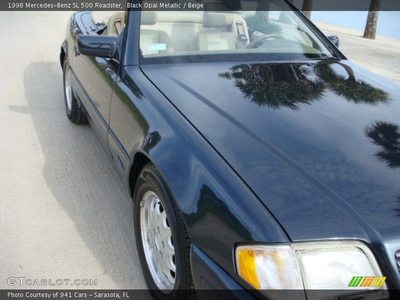 Black Opal Metallic / Beige 1998 Mercedes-Benz SL 500 Roadster