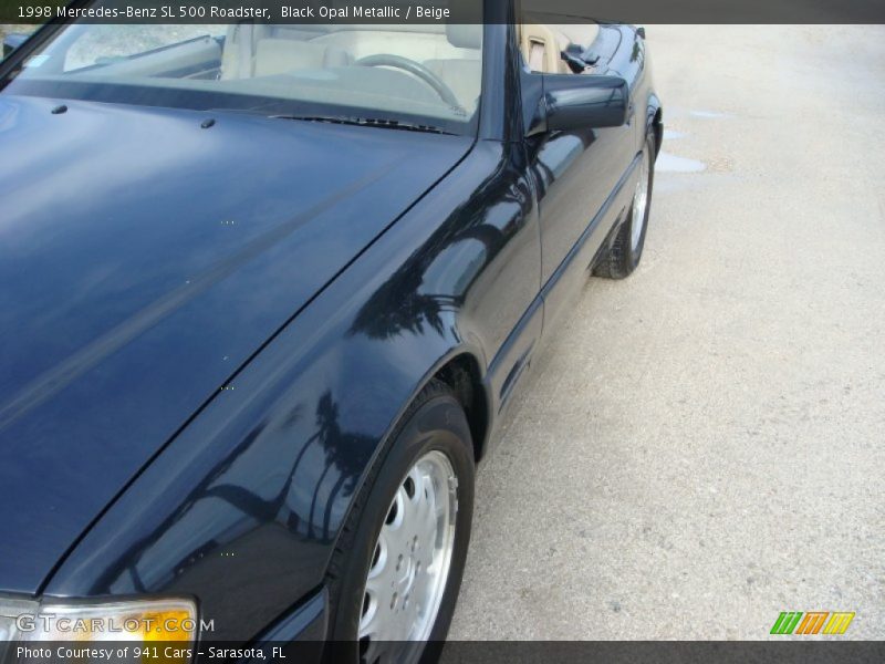 Black Opal Metallic / Beige 1998 Mercedes-Benz SL 500 Roadster