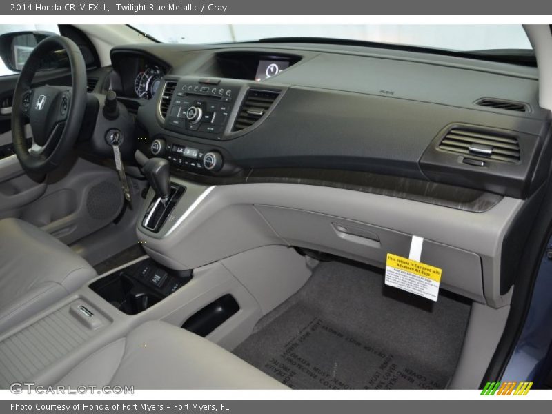 Twilight Blue Metallic / Gray 2014 Honda CR-V EX-L