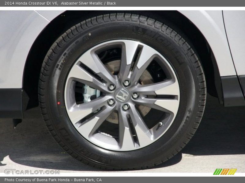 Alabaster Silver Metallic / Black 2014 Honda Crosstour EX V6