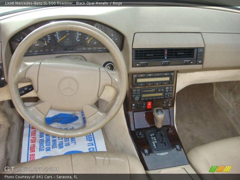 Black Opal Metallic / Beige 1998 Mercedes-Benz SL 500 Roadster