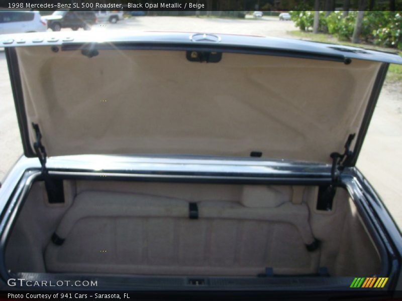 Black Opal Metallic / Beige 1998 Mercedes-Benz SL 500 Roadster