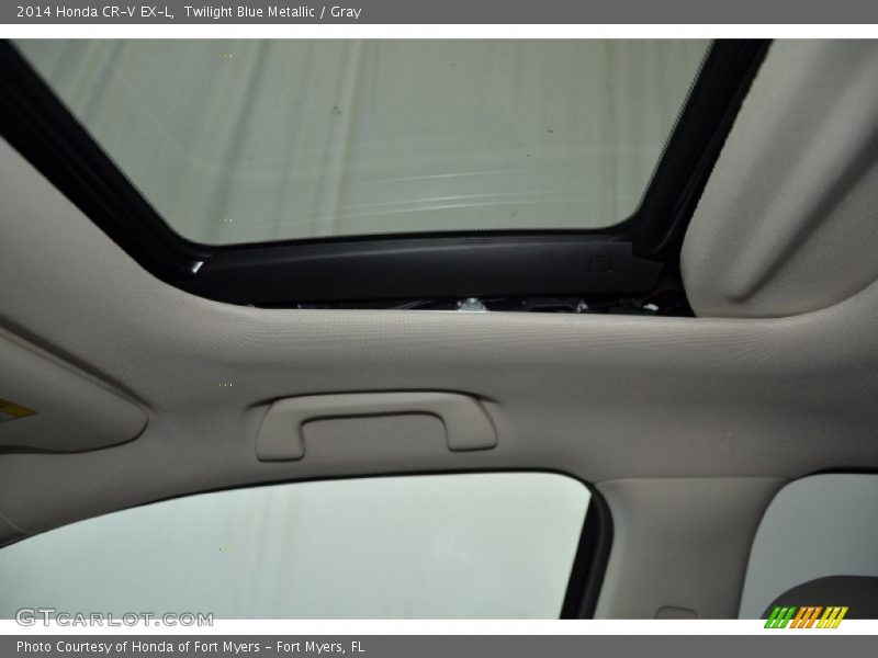Twilight Blue Metallic / Gray 2014 Honda CR-V EX-L