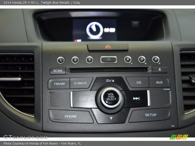 Twilight Blue Metallic / Gray 2014 Honda CR-V EX-L